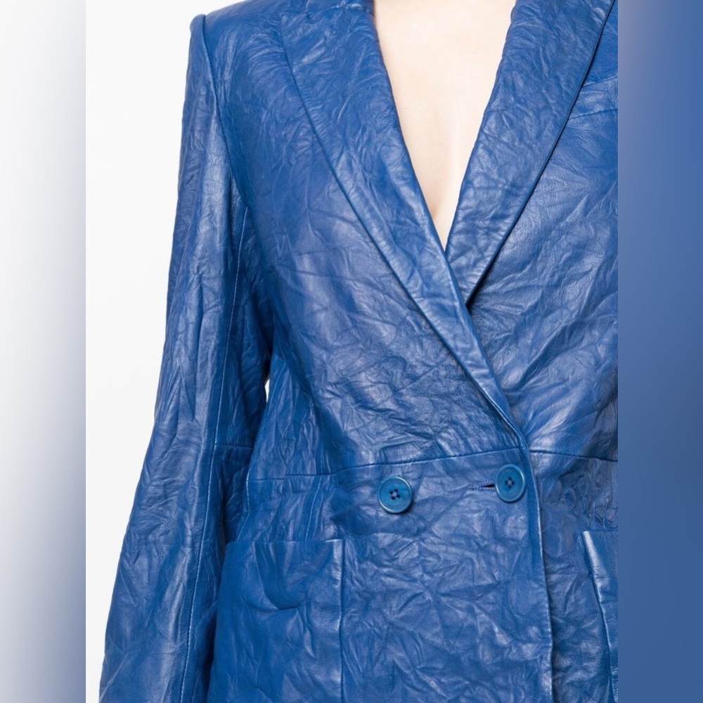 Zadig and Voltaire Valse Crinkled leather jacket